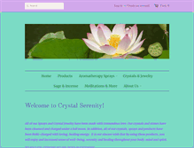 Tablet Screenshot of mycrystalserenity.com